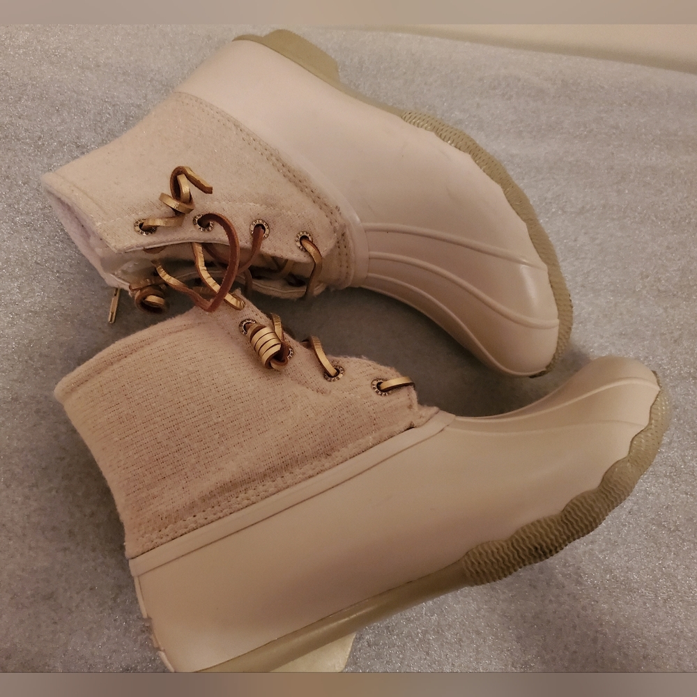 Sperry Top-sider Saltwater Wool Duck shoes size 7" 1/2 - Picture 2 of 9